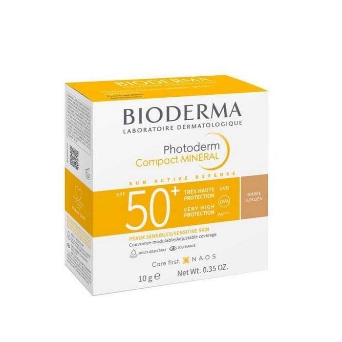 BIODERMA PHOTODERM COMPACT MINERAL SPF50+ СЛЪНЦЕЗАЩИТНА ПУДРА ЗА ЛИЦЕ ЗЛАТИСТ ЦВЯТ 10 ГР