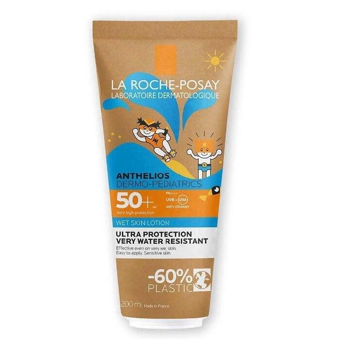 LA ROCHE POSAY ANTHELIOS WET SKIN SPF50+ ЗАЩИТЕН ЛОСИОН ЗА ДЕЦА 200 МЛ ЕКО ОПАКОВКА