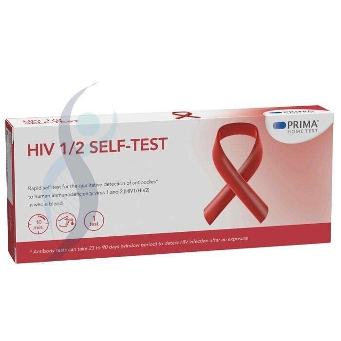 БЪРЗ ТЕСТ PRIMA ЗА HIV ТИП 1 И 2 (КРЪВЕН) x 1 SPACE HEALTH
