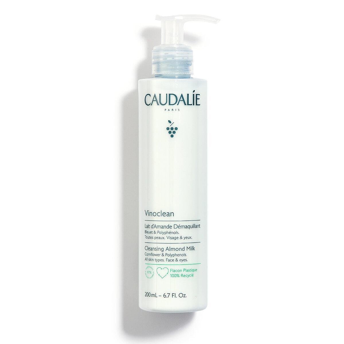 CAUDALIE VINOCLEAN ПОЧИСТВАЩО БАДЕМОВО МЛЯКО ЗА ЛИЦЕ 200 МЛ