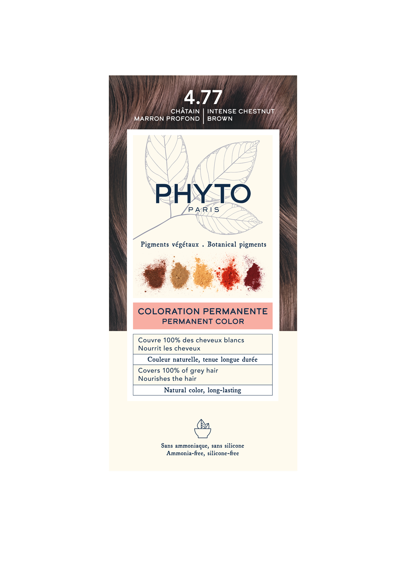 PHYTO PHYTOCOLOR 4.77 Châtain Marron (ШОКОЛАДОВ КЕСТЕН)