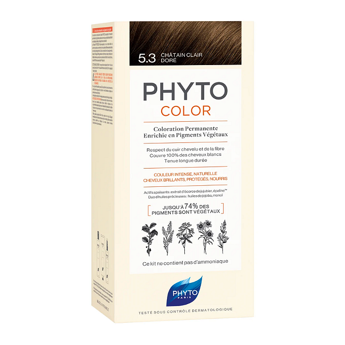 PHYTO PHYTOCOLOR 5.3 Châtain Clair D (СВЕТЪЛ ЗЛАТИСТ КЕСТЕН)