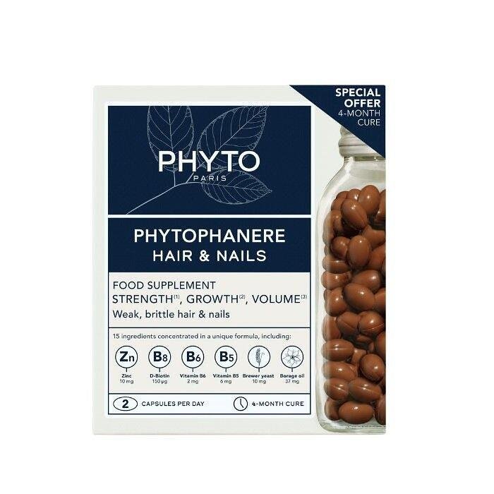 PHYTO PHYTOPHANERE ХРАНИТЕЛНА ДОБАВКА ЗА КОСА И НОКТИ КАПС. Х 240