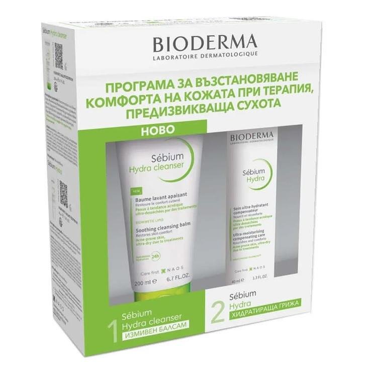 BIODERMA ПРОМО SEBIUM HYDRA БАЛСАМ 200 МЛ + SEBIUM HYDRA KREM 40 МЛ ПРОМО