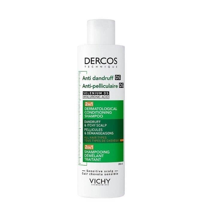 VICHY DERCOS ШАМПОАН + БАЛСАМ 2В1 ПРОТИВ ПЪРХОТ 200 МЛ