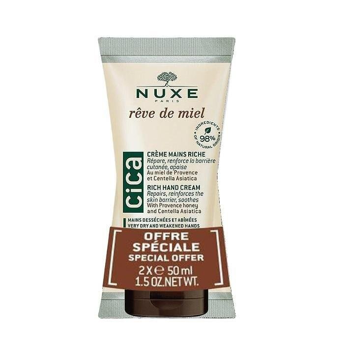 NUXE REVЕ DE MIEL CICA ВЪЗСТАНОВЯВАЩ КРЕМ ЗА РЪЦЕ 2 Х 50 МЛ ПРОМО
