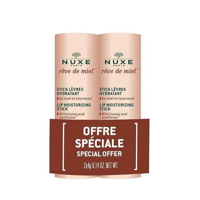 NUXE REVE DE MIEL ДУО СТИК ЗА УСТНИ 2 Х 4 ГР