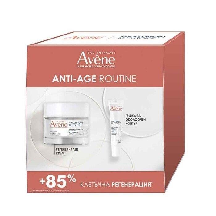 AVENE HYALURON ACTIV B3 РЕГЕНЕРИРАЩ ДНЕВЕН КРЕМ 50МЛ + ОКОЛООЧЕН КРЕМ С ТРОЙНО ДЕЙСТВИЕ 15МЛ ПРОМО