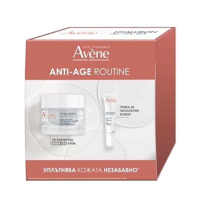 AVENE HYALURON ACTIV B3 РЕГЕНЕРИРАЩ АКВА ГЕЛ-КРЕМ 50МЛ + ОКОЛООЧЕН КРЕМ С ТРОЙНО ДЕЙСТВИЕ 15МЛ ПРОМО