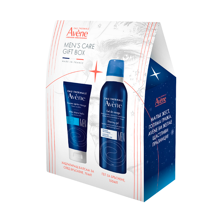 AVENE MEN ГЕЛ ЗА БРЪСНЕНЕ 150МЛ + БАЛСАМ ЗА СЛЕД БРЪСНЕНЕ 75МЛ ПРОМО