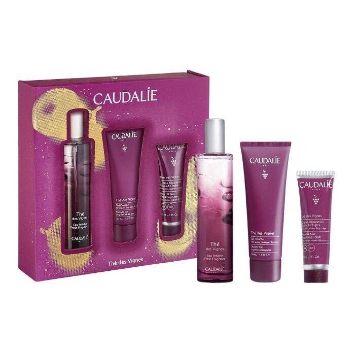 CAUDALIE THE DES VIGNES АРОМАТНА ВОДА 50МЛ + ДУШ ГЕЛ 50МЛ + KРЕM ЗА РЪЦЕ И НОКТИ 30МЛ ПРОМО