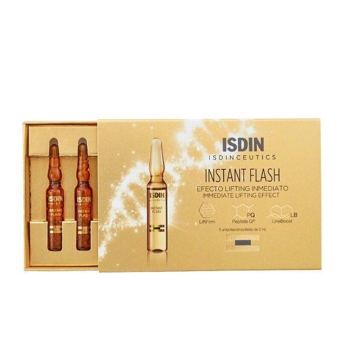 ISDIN INSTANT FLASH ОЗАРЯВАЩ СЕРУМ ЗА ЛИЦЕ С ЛИФТИНГ ЕФЕКТ 5 БР Х 2 МЛ