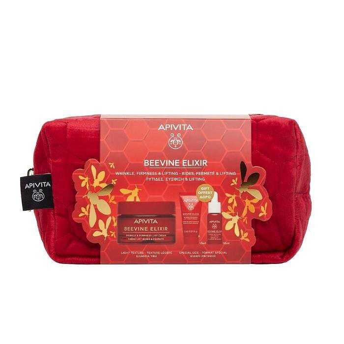 APIVITA BEEVINE ELIXIR ЛЕК ДНЕВЕН ЛИФТИНГ КРЕМ 50МЛ + НОЩЕН ЛИФТИНГ КРЕМ 15МЛ + АНТИ-ЕЙДЖ СЕРУМ 10МЛ + НЕСЕСЕР!