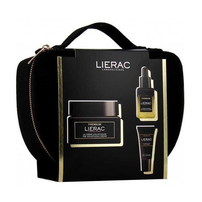 LIERAC PREMIUM КОПРИНЕН КРЕМ ЗА НОРМАЛНА КОЖА 50МЛ + СЕРУМ 13МЛ + ОКОЛООЧЕН КРЕМ 5 МЛ + НЕСЕСЕР ПРОМО