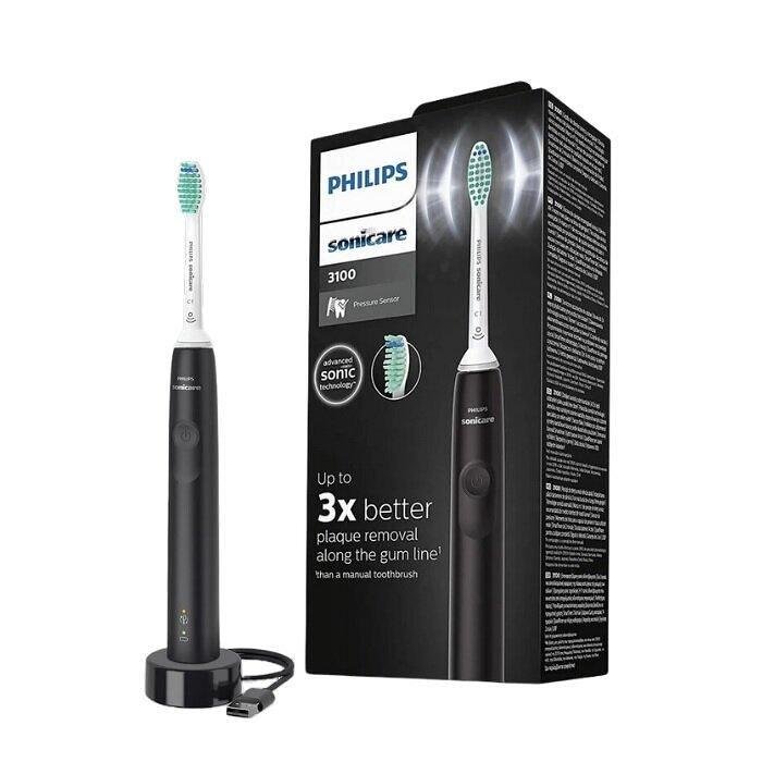PHILIPS SONICARE ЕЛЕКТРИЧЕСКА ЧЕТКА ЗЪБИ 3100 HX3671/14 ЧЕРНА