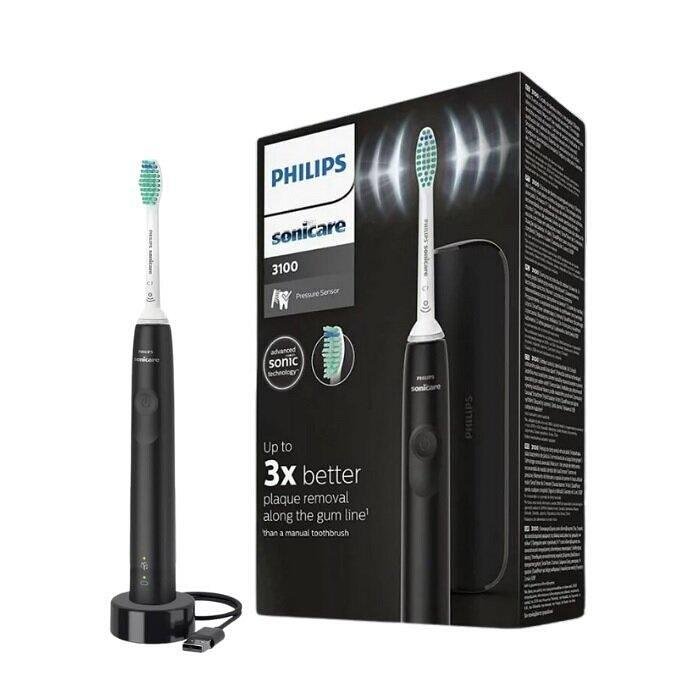 PHILIPS SONICARE ЕЛЕКТРИЧЕСКА ЧЕТКА ЗЪБИ 3100 HX3673/14 ЧЕРНА