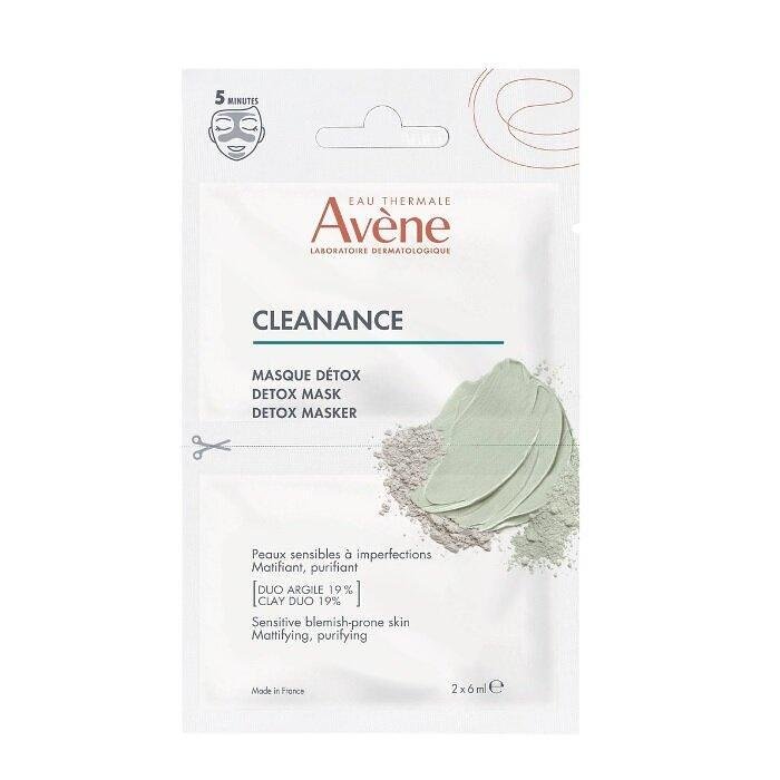 AVENE CLEANANCE ДЕТОКСИКИРАЩА МАСКА 2 Х 6 МЛ