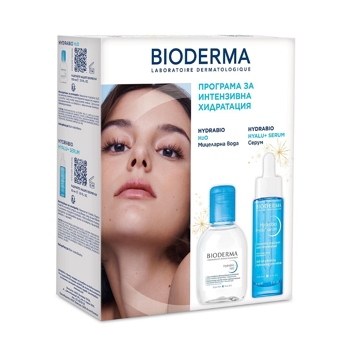 BIODERMA HYDRABIO HYALU+ ХИДРАТИРАЩ И ИЗПЪЛВАЩ СЕРУМ 30МЛ + HYDRABIO H2O МИЦЕЛАРНА ВОДА 100МЛ ПРОМО