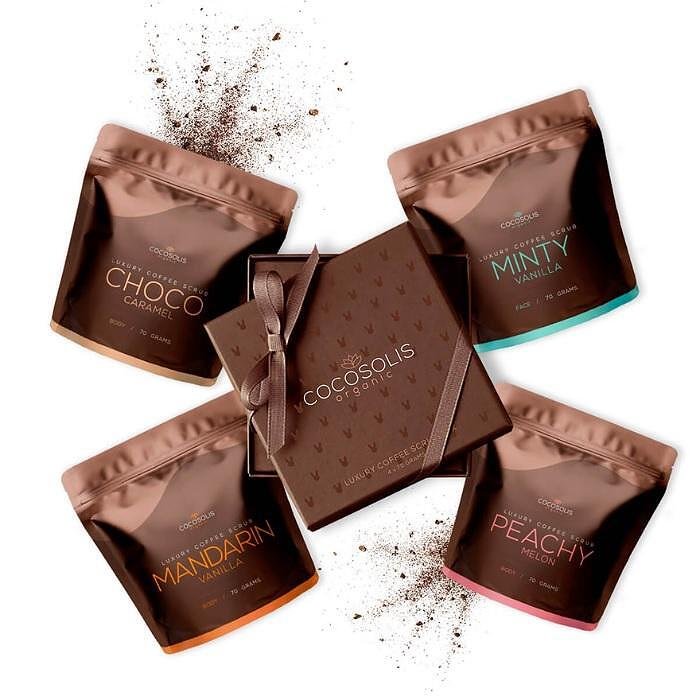 COCOSOLIS LUXURY COFFEE СКРАБ ЛИЦЕ ТЯЛО 4 Х 70 ГР