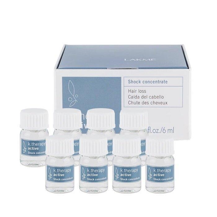 LAKME K.THERAPY ACTIVE SHOCK CONCENTRATE АМПУЛИ ПРОТИВ КОСОПАД 8 Х 6 МЛ