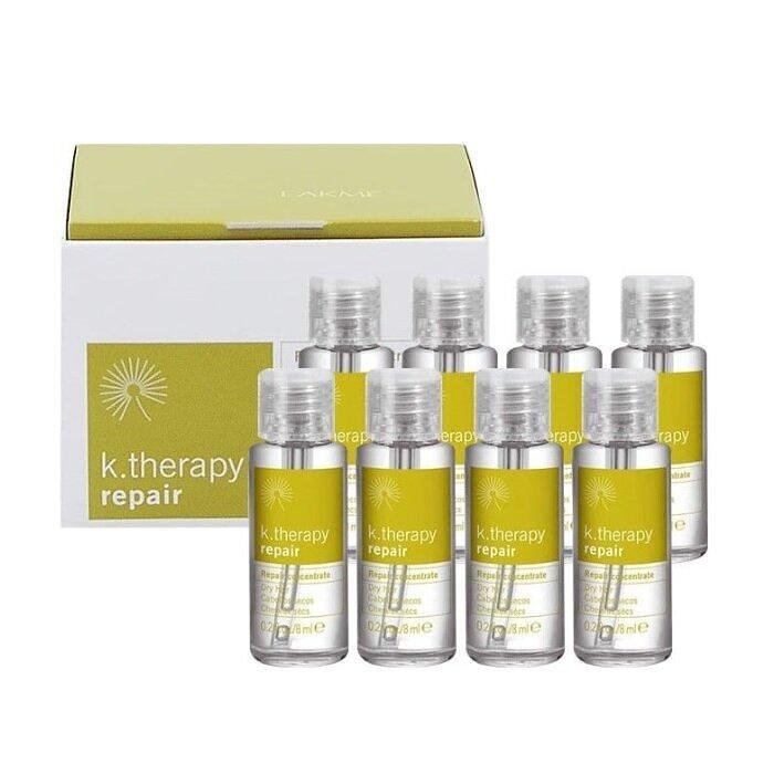 LAKME K.THERAPY REPAIR АМПУЛИ КОНЦЕНТРАТ ЗА УВРЕДЕНА КОСА 8 Х 8 МЛ