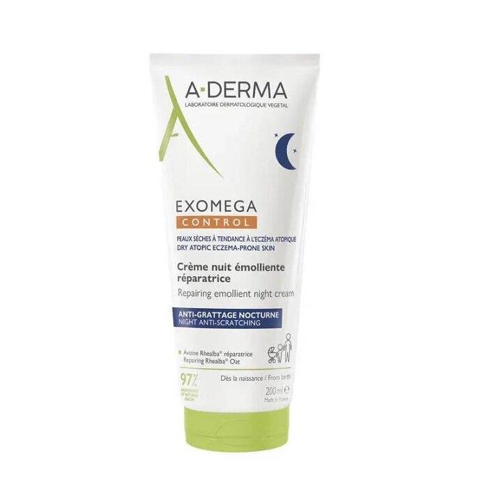 A-DERMA EXOMEGA CONTROL ЕМОЛИЕНТЕН ВЪЗСТАНОВЯВАЩ НОЩЕН КРЕМ 200 МЛ