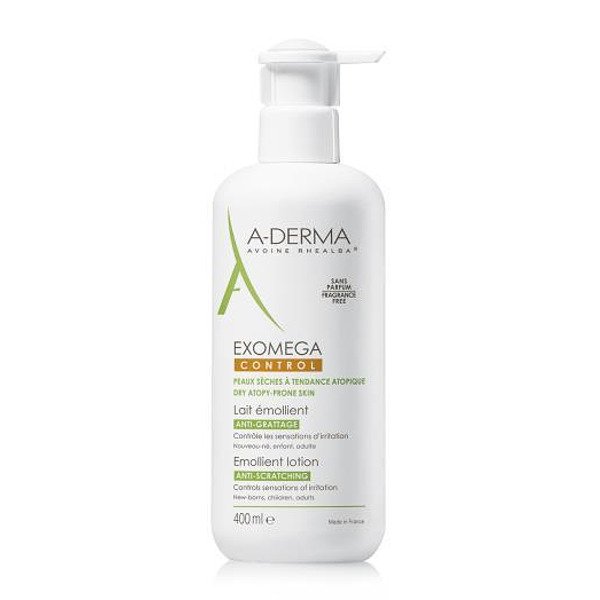 A-DERMA EXOMEGA CONTROL ЕМОЛИЕНТНО МЛЯКО СТЕРИЛНА КОЗМЕТИКА 400 МЛ