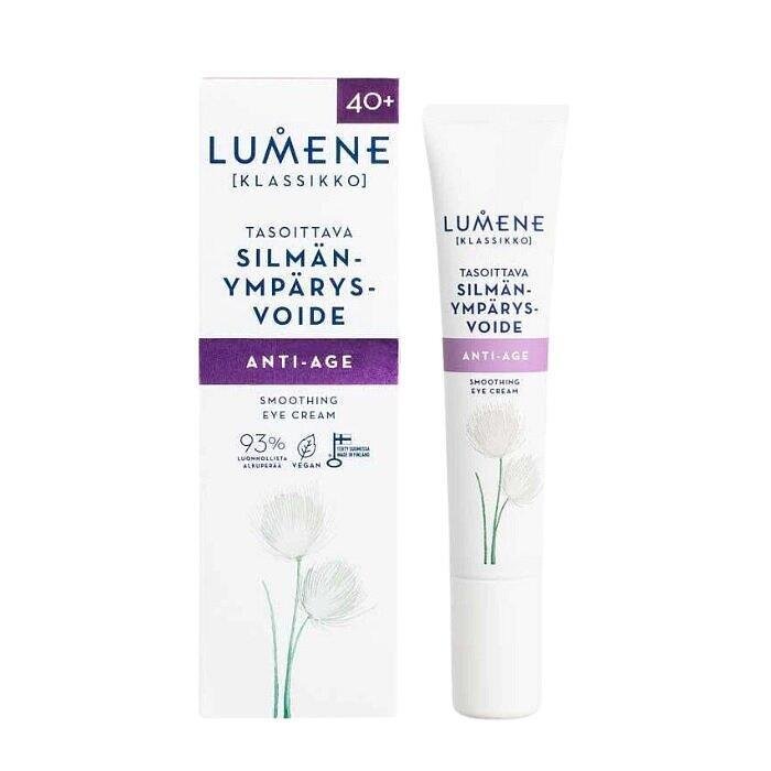 LUMENE KLASSIKKO ANTI-AGE ИЗГЛАЖДАЩ ОКОЛООЧЕН КРЕМ ЗА ВСЕКИ ТИП КОЖА 15 МЛ
