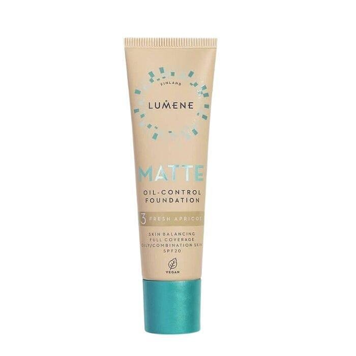 LUMENE MATTE OIL CONTROL SPF20 ФОН ДЬО ТЕН ЗА МАЗНА И КОМБИНИРАНА КОЖА 30МЛ №3 (FRESH APRICOT)