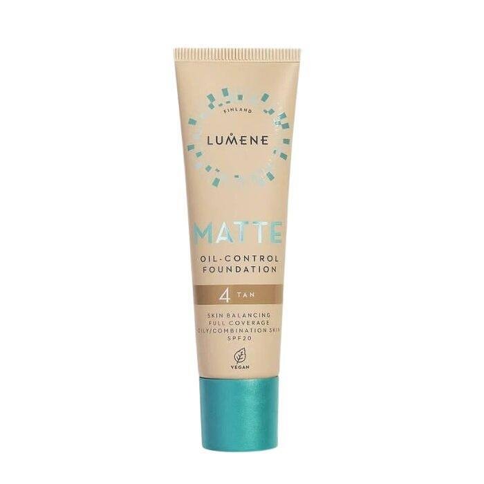 LUMENE MATTE OIL CONTROL SPF20 ФОН ДЬО ТЕН ЗА МАЗНА И КОМБИНИРАНА КОЖА 30МЛ №4 (TAN)