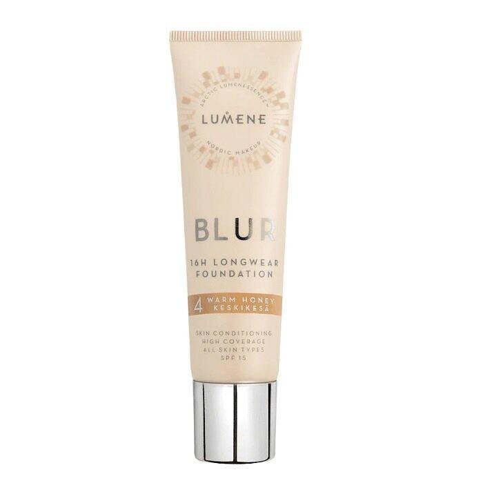LUMENE VEGAN BLUR SPF15 ДЪЛГОТРАЕН ФОН ДЬО ТЕН 30МЛ №4 (WARM HONEY)