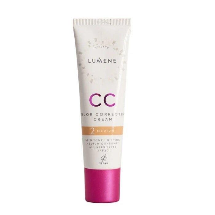 LUMENE CC COLOR КРЕМ SPF20 СЪС СРЕДНО ПОКРИТИЕ 30МЛ №2 (MEDIUM)