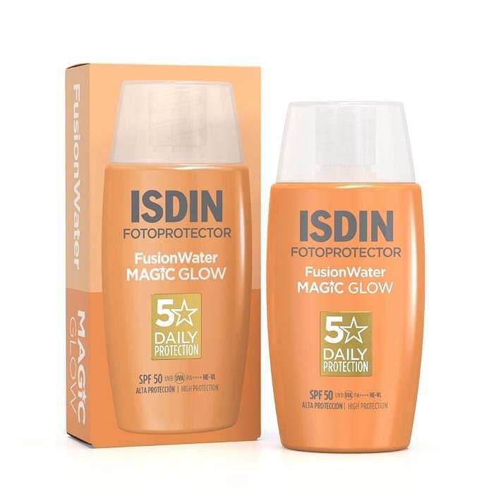 ISDIN FOTOPROTECTOR FUSION WATER MAGIC GLOW SPF50 СЛЪНЦЕЗАЩИТЕН ОЗАРЯВАЩ ФЛУИД 50 МЛ