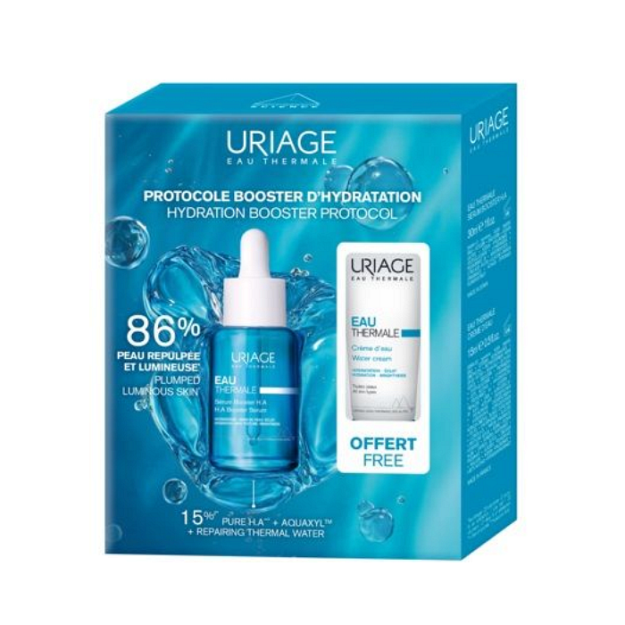 URIAGE EAU THERMALE СЕРУМ 30МЛ + ХИДРАТИРАЩ КРЕМ 15МЛ ПРОМО