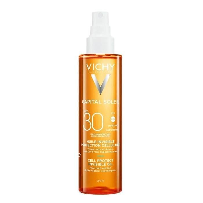 VICHY CAPITAL SOLEIL CELL PROTECT SPF30 МАСЛО ЗА ЛИЦЕ, ТЯЛО И КОСА 200 МЛ