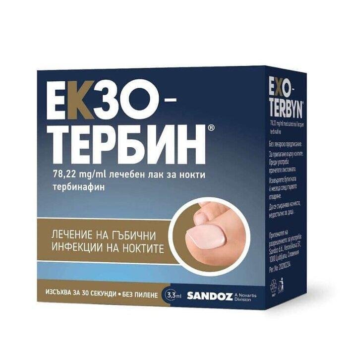 ЕКЗОТЕРБИН 78,22МГ/МЛ ЛЕЧЕБЕН ЛАК ЗА НОКТИ 3,3 МЛ