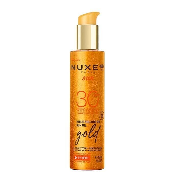 NUXE SUN GOLD SPF30 СЛЪНЦЕЗАЩИТНО ОЛИО ЗА ТЯЛО С БЛЕСТЯЩИ ЧАСТИЦИ 150 МЛ