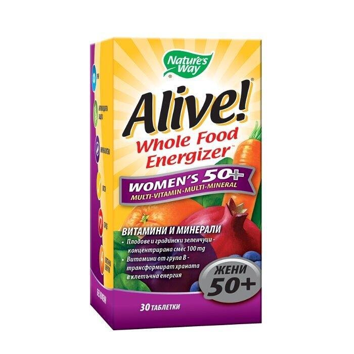 АЛАЙВ МУЛТИВИТАМИНИ ЗА ЖЕНИ 50+ ТАБЛ. Х 30 ALIVE