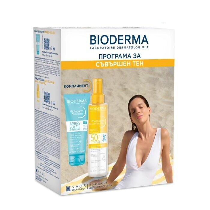 BIODERMA PHOTODERM ANTI-OX SPF50 ДВУФАЗНА ВОДА 200МЛ + AFTER SUN ОХЛАЖДАЩ ГЕЛ-КРЕМ 100МЛ ПРОМО
