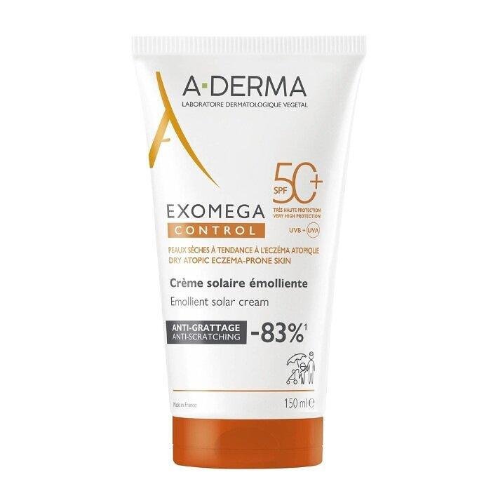 A-DERMA EXOMEGA CONTROL SPF50+ СЛЪНЦЕЗАЩИТЕН ЕМОЛИЕНТЕН КРЕМ 150 МЛ