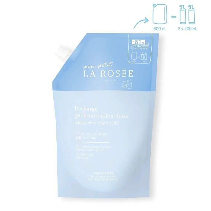 LA ROSEE BEBE УЛТРА НЕЖЕН ИЗМИВАЩ ГЕЛ ЗА БЕБЕТА 800 МЛ ПЪЛНИТЕЛ