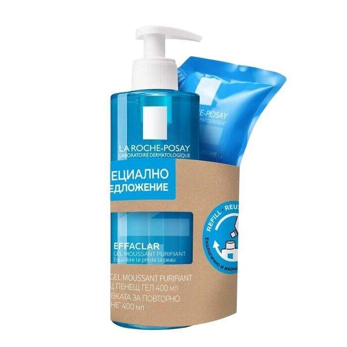 LA ROCHE POSAY EFFACLAR ПОЧИСТВАЩ ГЕЛ 400МЛ + ПЪЛНИТЕЛ 400МЛ ПРОМО