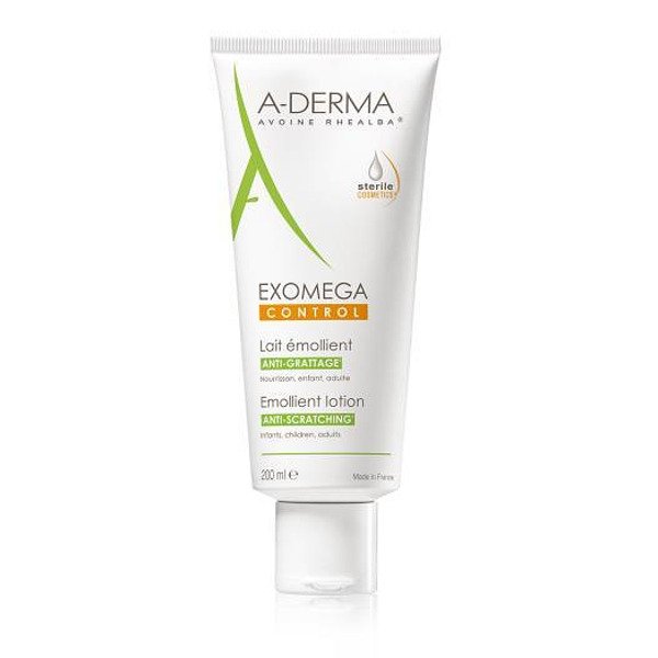 A-DERMA EXOMEGA CONTROL ЕМОЛИЕНТНО МЛЯКО СТЕРИЛНА КОЗМЕТИКА 200 МЛ