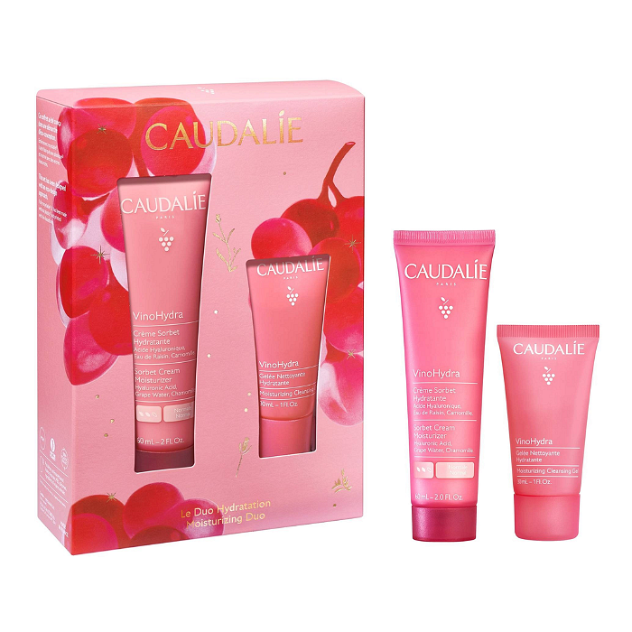 CAUDALIE VINOHYDRA ХИДРАТИРАЩ КРЕМ СОРБЕ 60МЛ + ПОЧИСТВАЩ ГЕЛ ЗА ЛИЦЕ 30МЛ ПРОМО