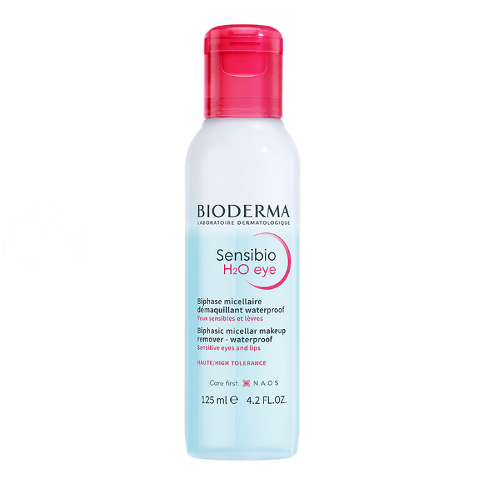 BIODERMA SENSIBIO H2O EYE ДВУФАЗЕН МИЦЕЛАРЕН ДЕМАКИАНТ ЗА ОЧИ И УСТНИ 125 МЛ