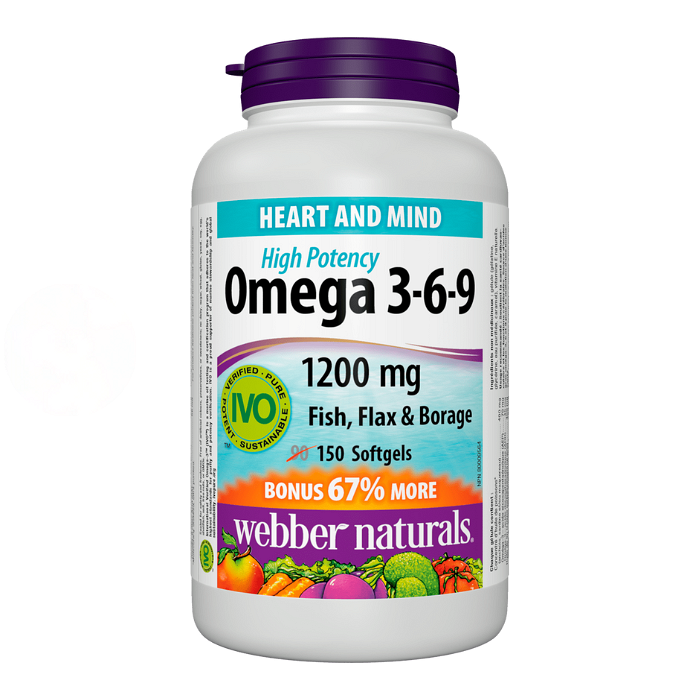 ОМЕГА 3-6-9 КАПС. 1200 МГ Х 150 Webber Naturals