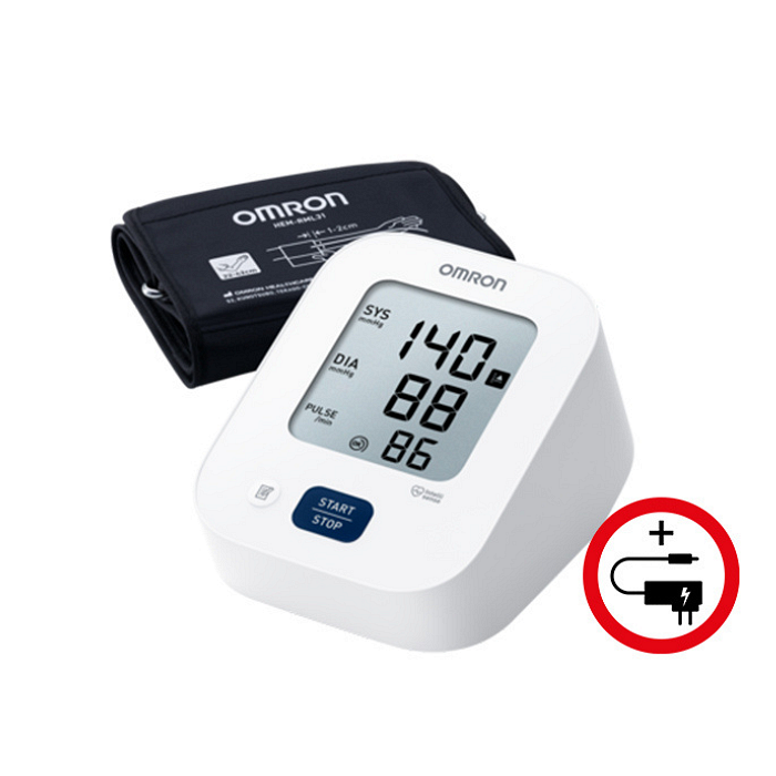 OMRON M2 PLUS + AC / ОМРОН М2 ПЛЮС АВТОМАТИЧЕН АПАРАТ ЗА КРЪВНО НАЛЯГАНЕ + АДАПТЕР В КОМПЛЕКТА!