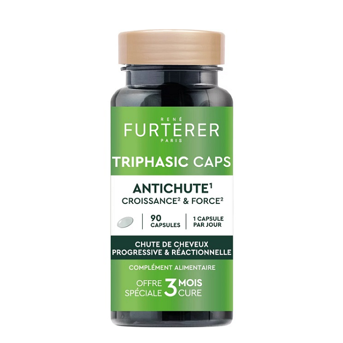 RENE FURTERER TRIPHASIC CAPS ХРАНИТЕЛНА ДОБАВКА ПРОТИВ КОСОПАД КАПС Х 90 (3-МЕСЕЧЕН КУРС)