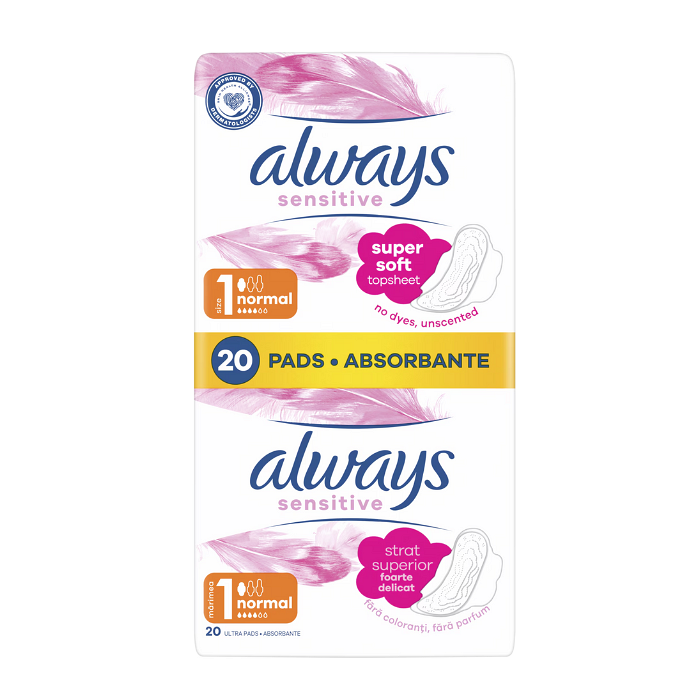 ALWAYS ДАМСКИ ПРЕВРЪЗКИ SENSITIVE ULTRA NORMAL ДУО Х 20