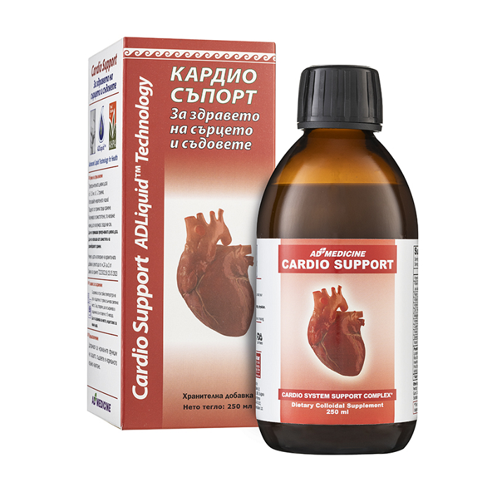 ADLiquid CARDIO SUPPORT / ЕДЛИКУИД КАРДИО СЪПОРТ СИРОП ЗА ЗДРАВО СЪРЦЕ 250 МЛ